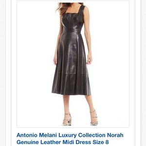 Antonio Melani Luxury Collection Leather Dress!